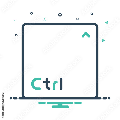 Mix icon for ctrl key