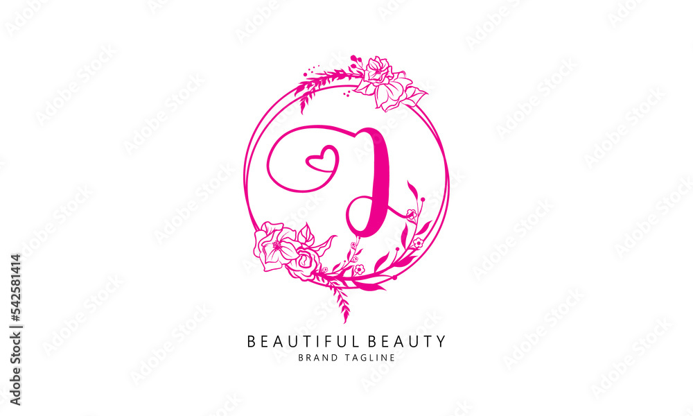 Rose love beauty letters for beauty and fashion brand and pink rose ...