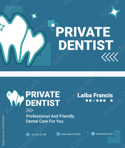 Private dentist, professional care for you banner