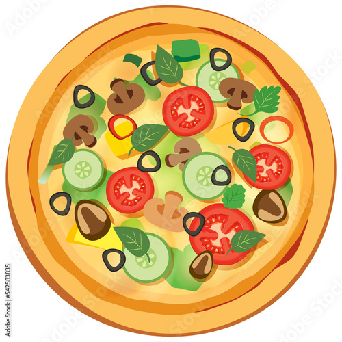 pizza vegetarian photo