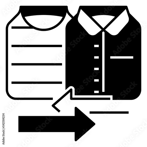 exchange clothes icon