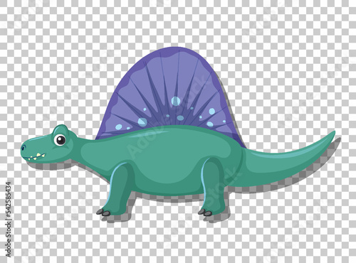 Cute spinosaurus dinosaur isolated