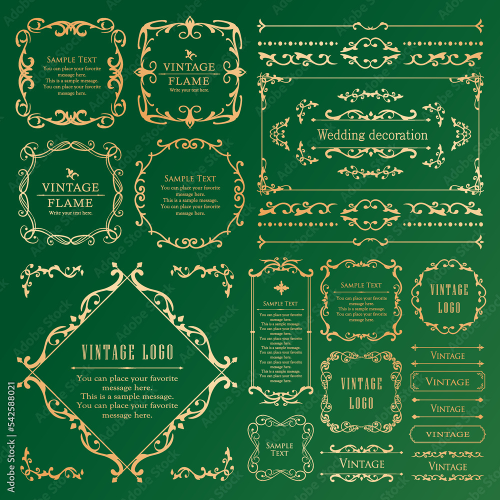 Christmas motif frame design set. Gorgeous and elegant design material
Christmas motif frame design set. Gorgeous and elegant design material