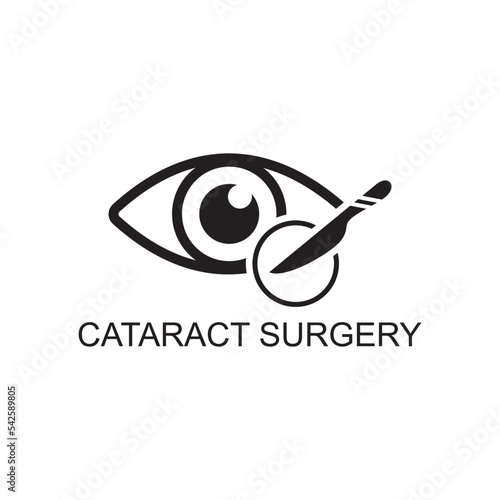 cataract surgery icon , ophthalmology icon vector