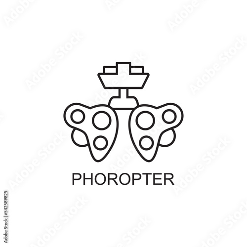 phoropter icon , ophthalmology icon vector