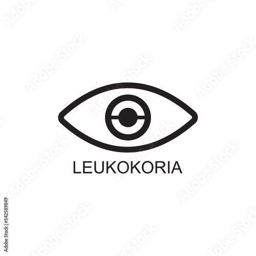 leukocoria icon , ophthalmology icon vector