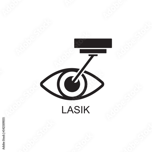lasik icon , ophthalmology icon vector