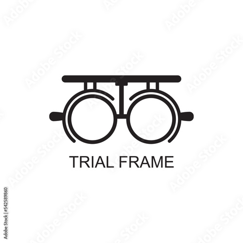 trial frame icon , ophthalmology icon vector