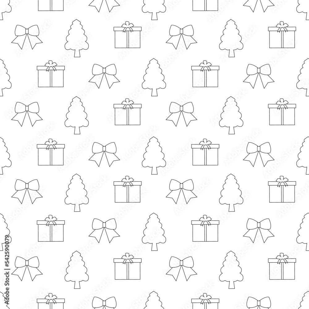Boxing Day Sale Seamless Pattern Design with Glove and Gift Box for Promotion or Shopping on Template Hand Drawn Cartoon Flat Illustration
