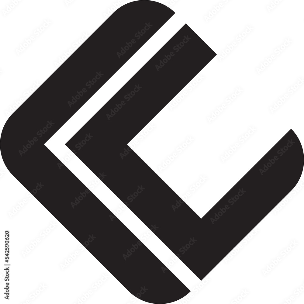 Abstract square line logo illustration in trendy and minimal style Abstract square line logo illustration in trendy and minimal style