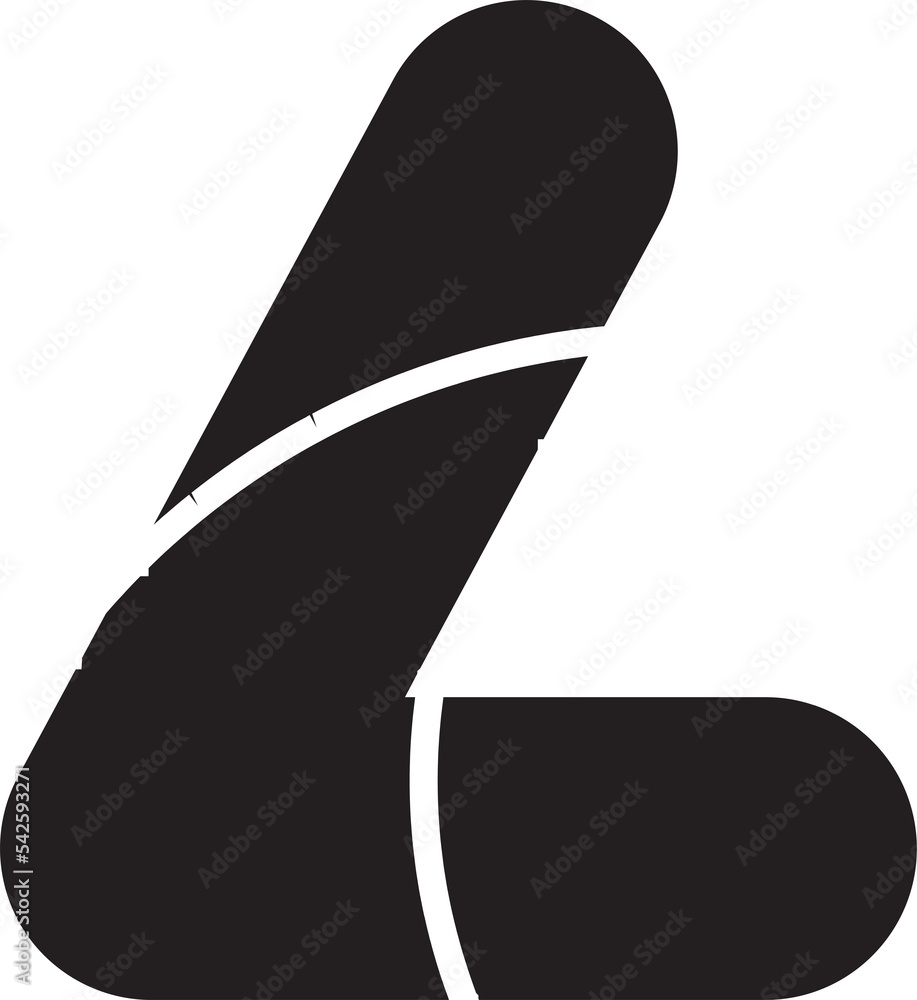 Abstract letter L logo illustration in trendy and minimal style Abstract letter L logo illustration in trendy and minimal style