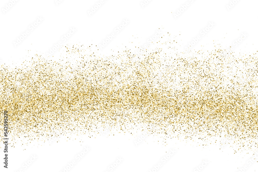 Gold Glitter Texture Isolated On White. Goldish Color Sequins. Golden Explosion Of Confetti. Design Element. Celebratory Background. Vector Illustration, Eps 10. Gold Glitter Texture Isolated On White. Goldish Color Sequins. Golden Explosion Of Confetti. Design Element. Celebratory Background. Vector Illustration, Eps 10.
