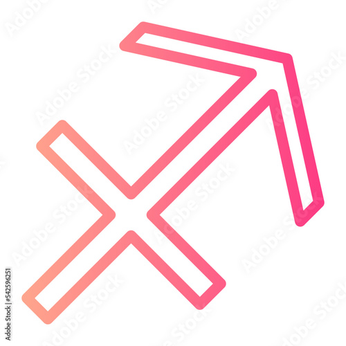 sagittarius gradient icon
