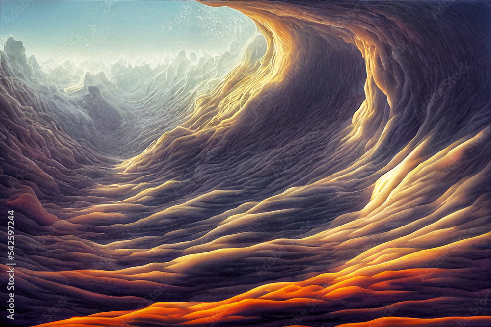 Midjourney render of organic abstract gradient wallpaper Stock ...