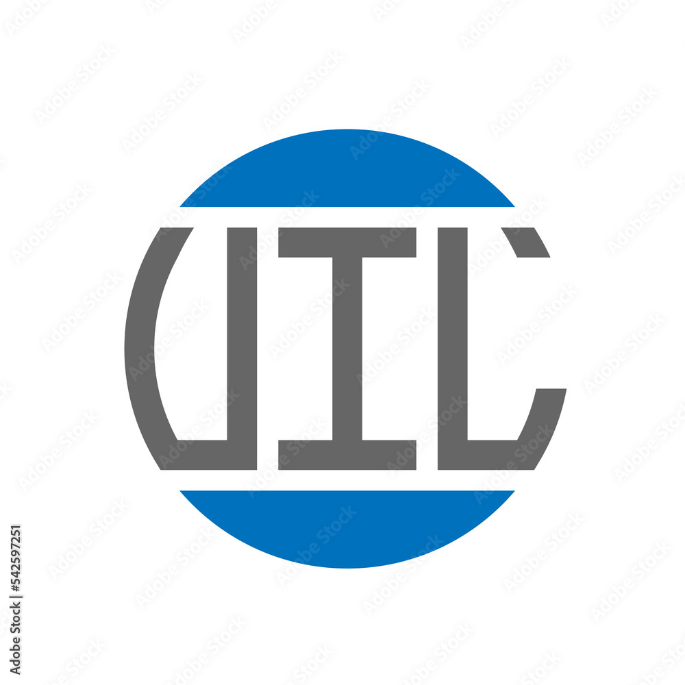 UIL letter logo design on white background. UIL creative initials circle logo concept. UIL letter design. UIL letter logo design on white background. UIL creative initials circle logo concept. UIL letter design.