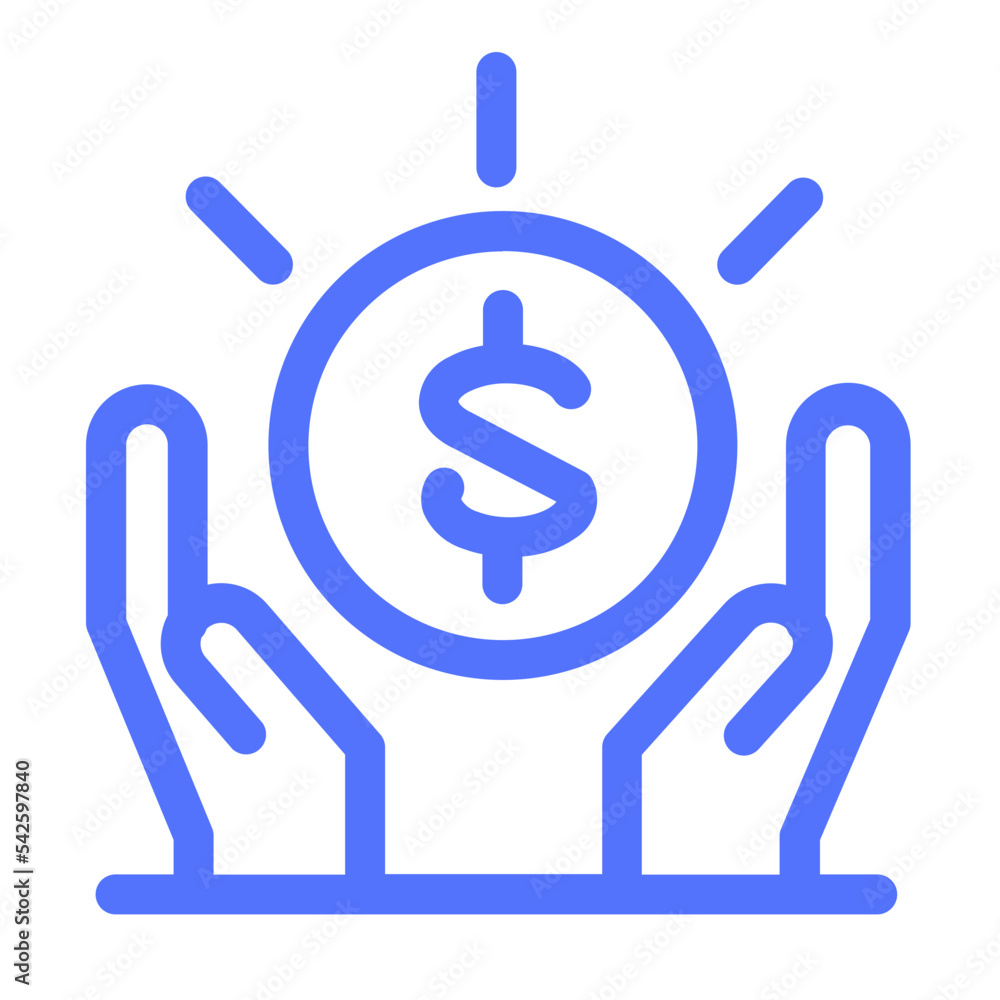 Money Dollar Earnings Savings Investment Hand Finance Icon Money Dollar Earnings Savings Investment Hand Finance Icon