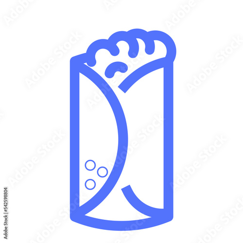 Shawarma Pita Sandwich Fast Food Fastfood Icon
