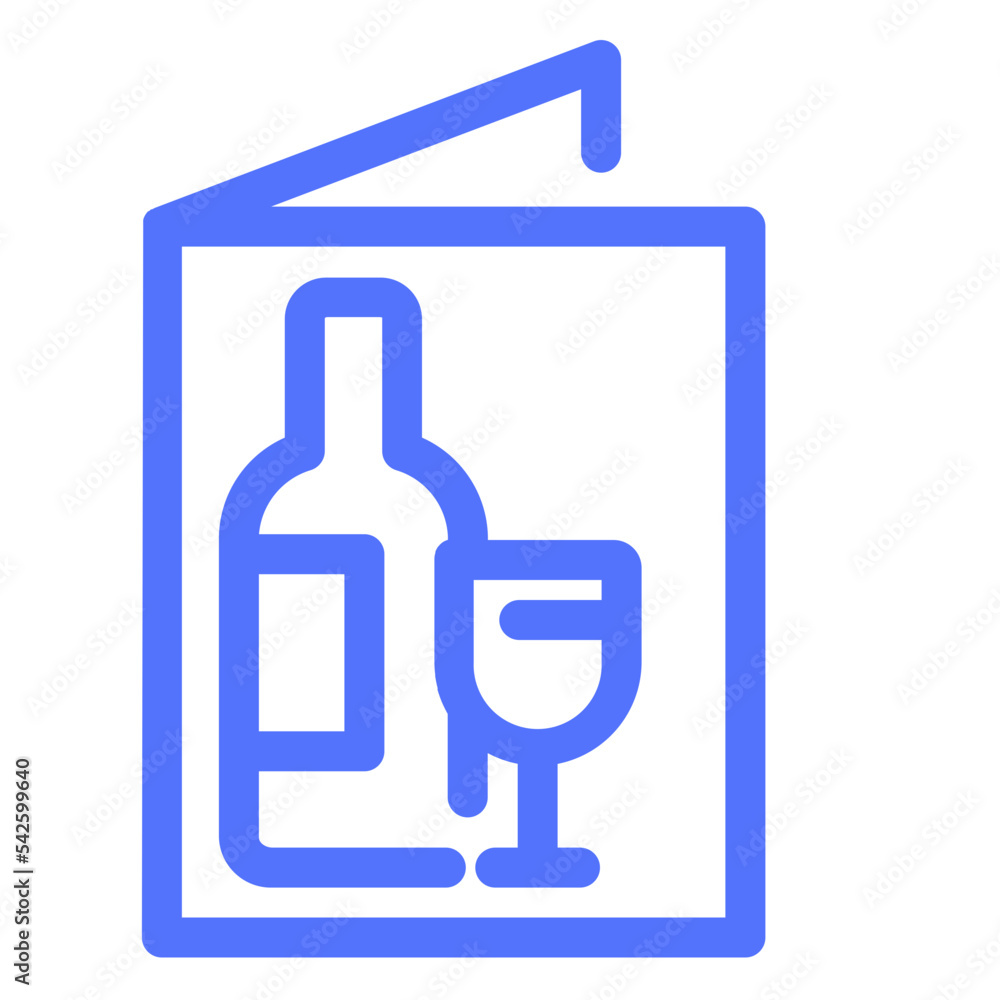 Wine List Menu Restaurant Icon