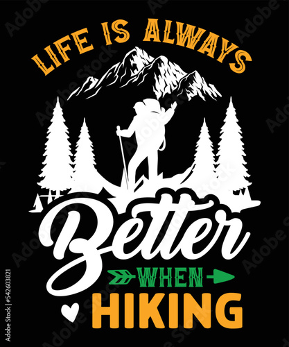 Summer and Hiking Type vectors and illustrations for t-shirts, mugs, posters, banners, 
