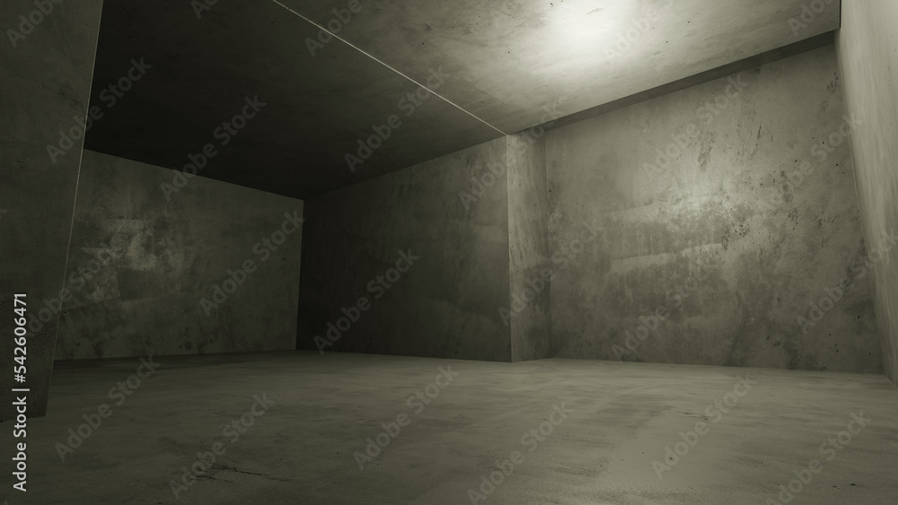 コンクリート壁の密室空間 Closed space with concrete walls コンクリート壁の密室空間 Closed space with concrete walls