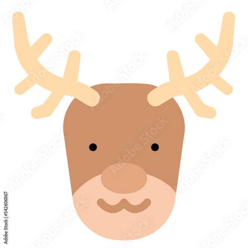 reindeer flat icon