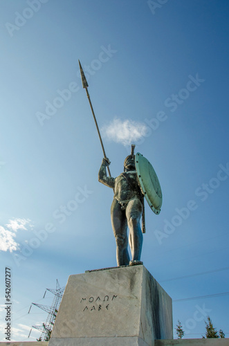 Foto King Leonidas in Thermopylae, Greece
