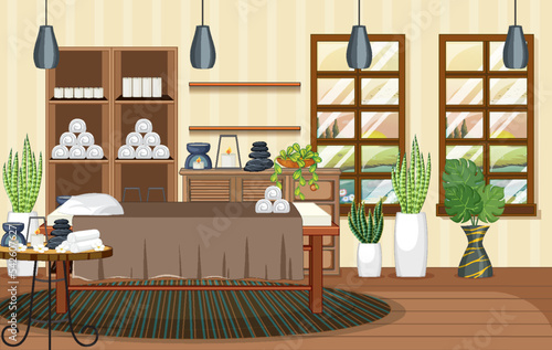 Interior Spa Room Scene