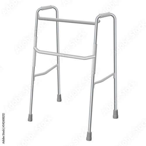 Medical walkers.A medical instrument for rehabilitation.Crutches for the movement of non-walking patients.Vector illustration.