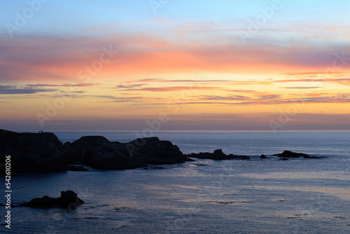Sunset Views via Soberanes Point at Garrapata State Beach, Carmel, California.
