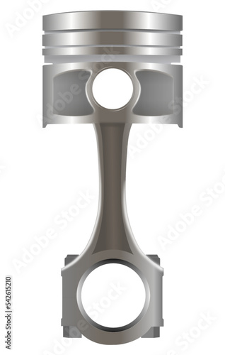 Car engine cylinder piston vector illustration
