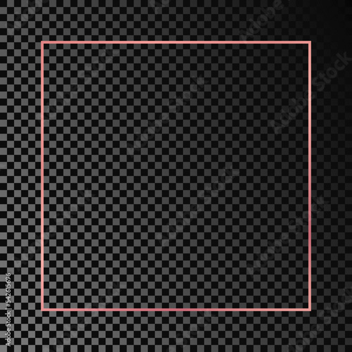 Wallpaper Mural Gold glowing square frame Torontodigital.ca