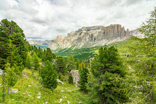 Mountain group of the Sella in South Tyrol  Italy