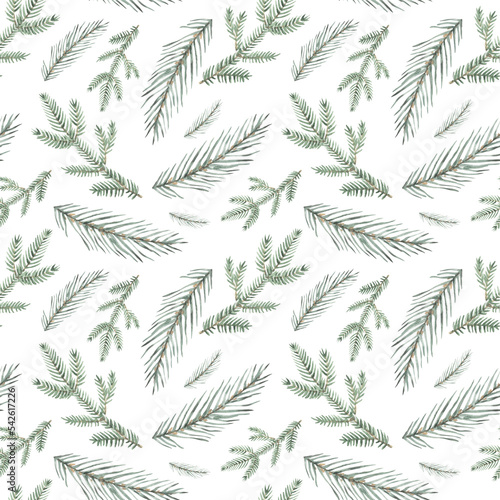 Winter watercolor seamless pattern. Perfect for your design  postcards  packaging and textiles.