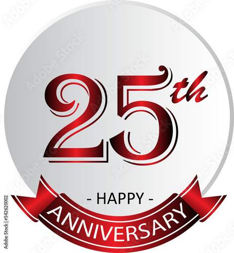 25th anniversary celebration label