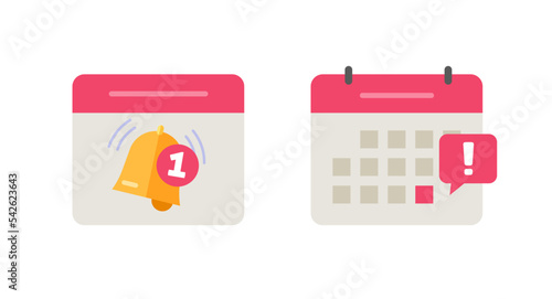 Deadline date event icon notice vector on calendar or important due reminder day appointment notification ui graphic, agenda schedule urgent time message alert, special meeting flat cartoon symbol
