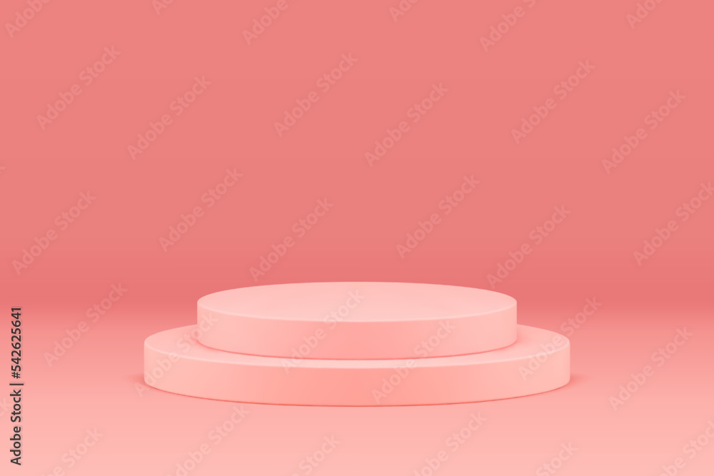 Pink 3d podium cylinder platform minimalist showcase performance product advertising ceremony vector Pink 3d podium cylinder platform minimalist showcase performance product advertising ceremony vector