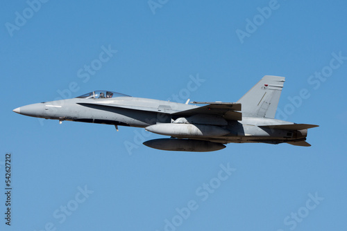 Avión de combate bimotor, caza polivalente F/A-18 hornet photo