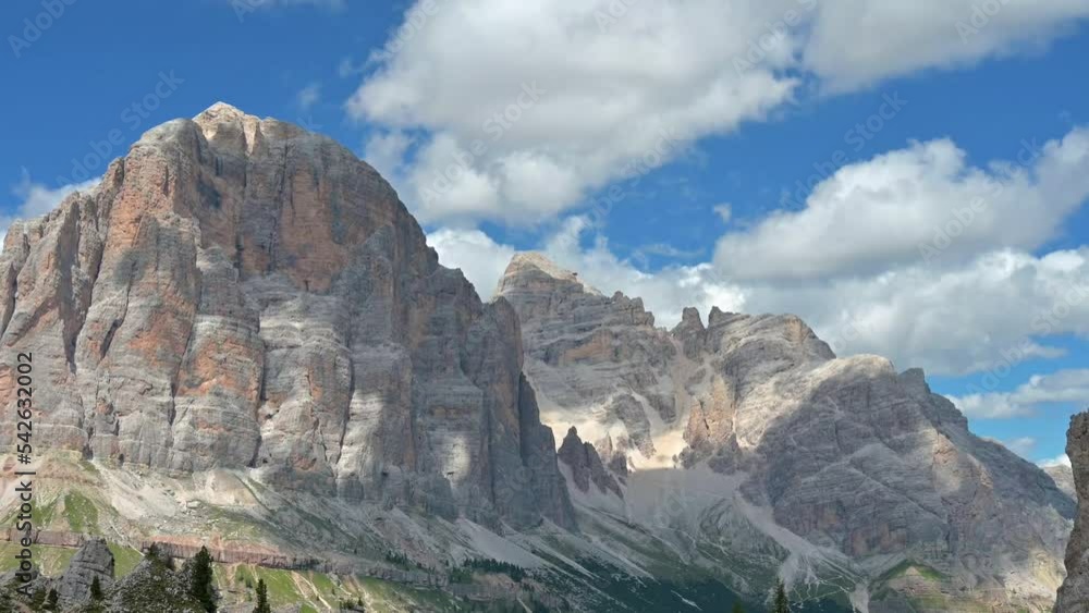 Dolomites, five towers and Cortina basin Dolomites, five towers and Cortina basin