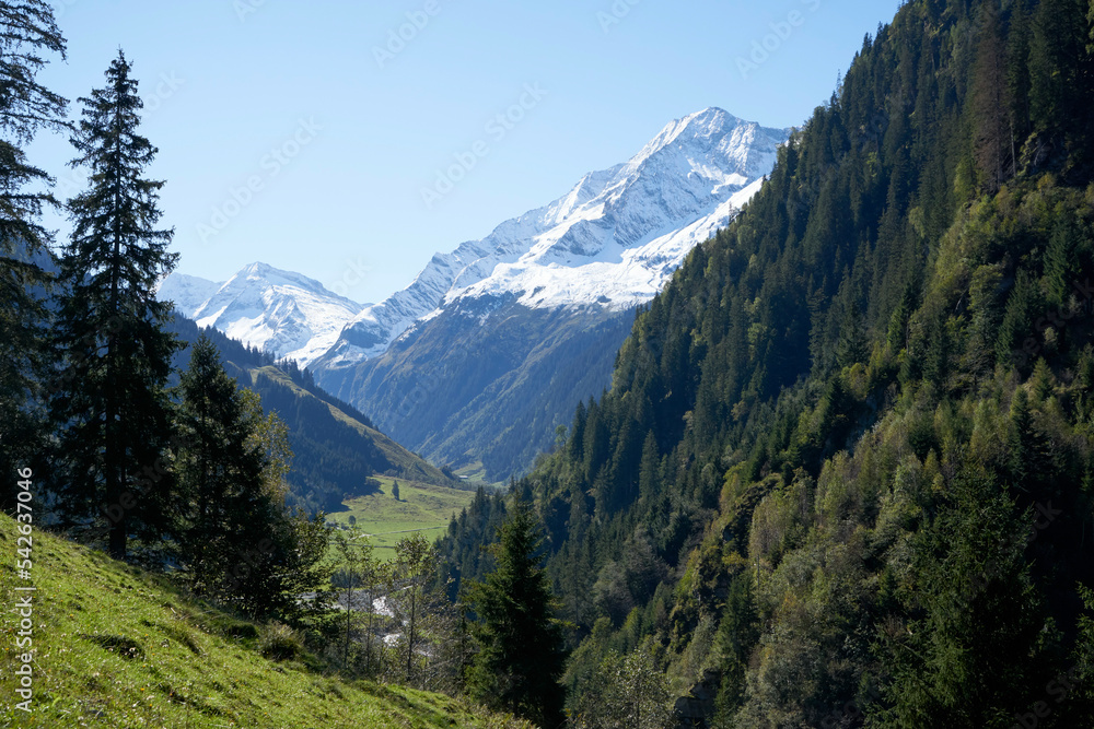 Panorama im Hollersbachtal in Österreich - Hohe Tauern