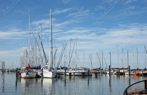 yachts, sailing boats, harbour, harbor, ijsselmeer, netherlands, lelystad, masts, marina,  © A