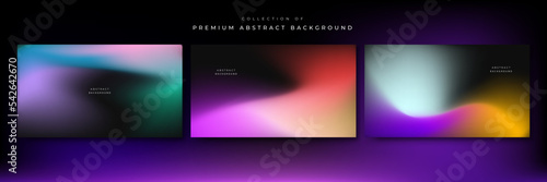 Abstract gradient fluid blur background with grainy texture and colorful rainbow gradient. Modern wallpaper design for social media, idol poster, banner, flyer.