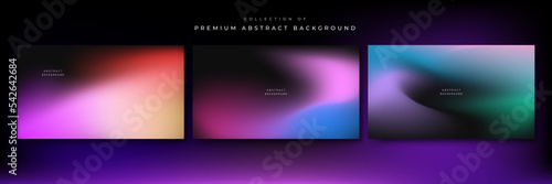 Abstract gradient fluid blur background with grainy texture and colorful rainbow gradient. Modern wallpaper design for social media, idol poster, banner, flyer.