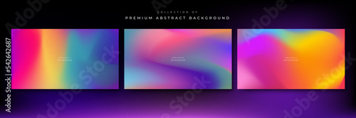 Abstract gradient fluid blur background with grainy texture and colorful rainbow gradient. Modern wallpaper design for social media, idol poster, banner, flyer.