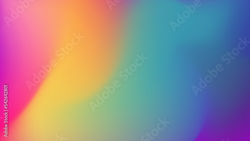 Abstract gradient fluid blur background with grainy texture and colorful rainbow gradient. Modern wallpaper design for social media, idol poster, banner, flyer.