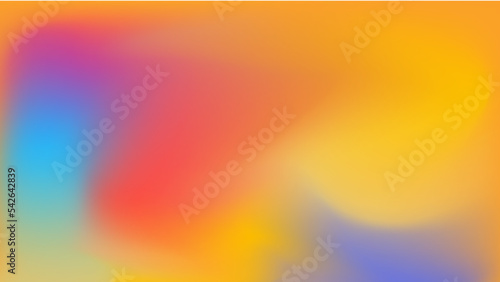 Abstract gradient fluid blur background with grainy texture and colorful rainbow gradient. Modern wallpaper design for social media, idol poster, banner, flyer.