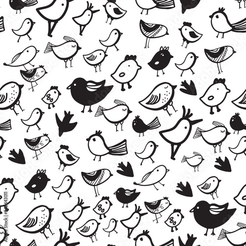bird amazing seamless pattern for your design