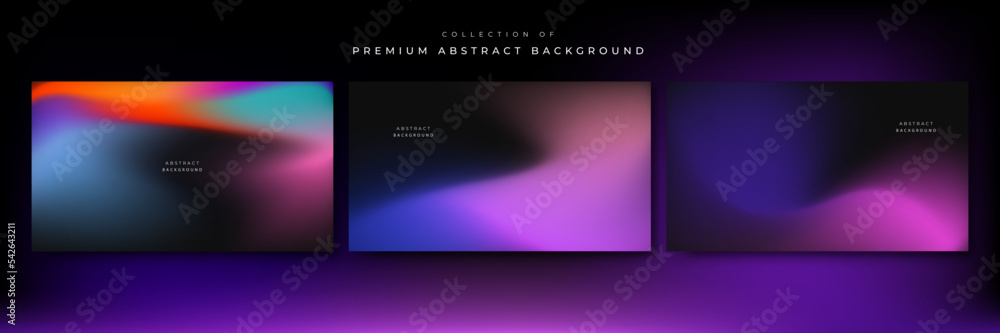 Glittering gradient background with hologram effect and magic lights. Holographic abstract fantasy backdrop with fairy sparkles, gold stars and festive blur Glittering gradient background with hologram effect and magic lights. Holographic abstract fantasy backdrop with fairy sparkles, gold stars and festive blur