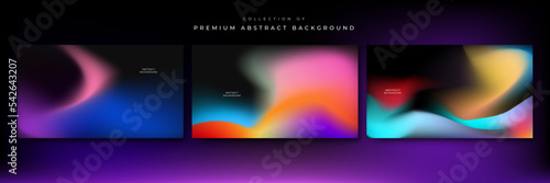 Glittering gradient background with hologram effect and magic lights. Holographic abstract fantasy backdrop with fairy sparkles, gold stars and festive blur