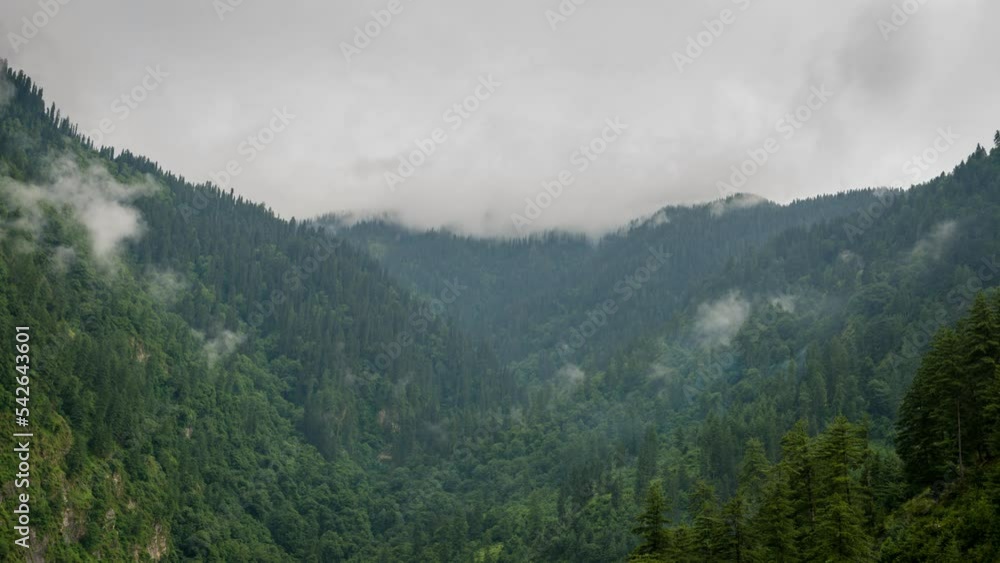 This timelapse captures the movement of sea of clouds towards the ...