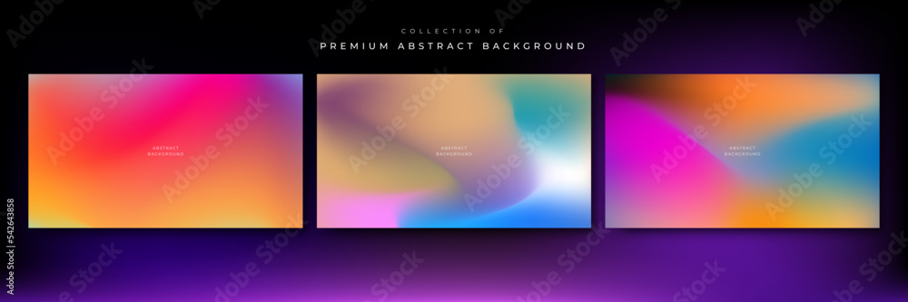 Abstract blue and purple liquid wavy shapes futuristic banner. Glowing retro waves vector background